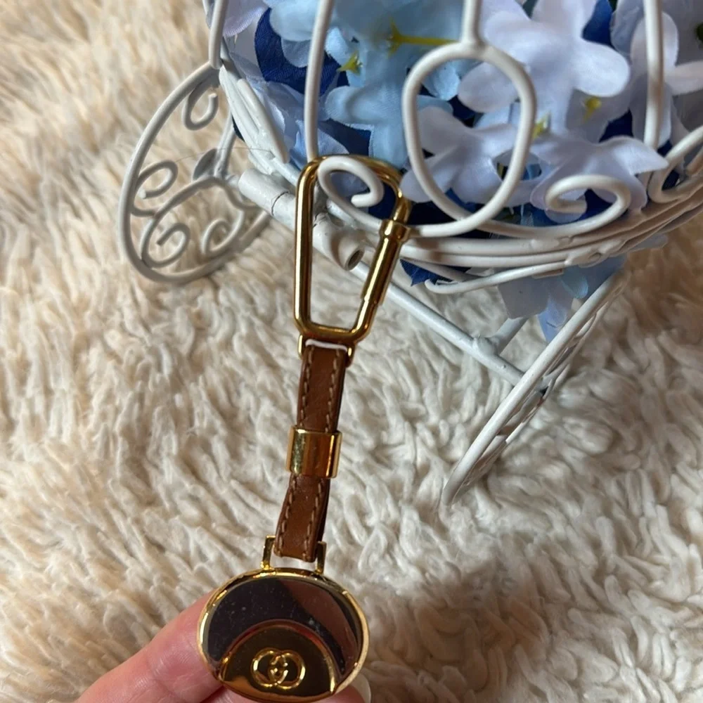VintageGucci key chain bag charm key ring interlocking